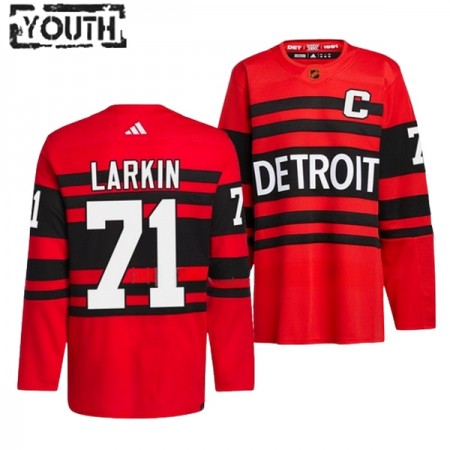 Barn Ishockey Detroit Red Wings tröja Dylan Larkin 71 Adidas 2022-23 Röd Reverse Retro 2.0 Authentic